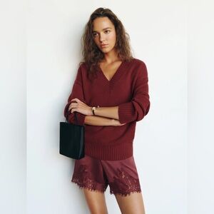 Reformation Fern Satin Short In Romance, NWOT, NEVER WORN, NO FLAWS.